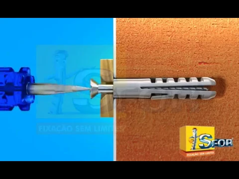 Saco com 200 Buchas para Concreto e Alvenaria 5mm Nylon Sfor