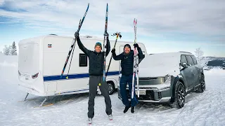 Vintertest 2024: Funker iskald camping til fjells med elbil som varmekilde?
