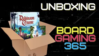 Robinson Crusoe: Adventures on the Cursed Island – Collector's Edition - Unboxing - Board Gaming 365