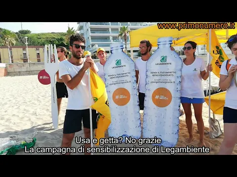 <span style="color:var(--accent)">Video:</span> La piaga della plastica in mare: Legambiente sensibilizza con un trash mob