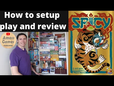 Spicy how to setup play and review buffling card game AmassGames #boardgame #games #tabletop #cards