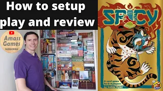 Spicy how to setup play and review buffling card game AmassGames #boardgame #games #tabletop #cards