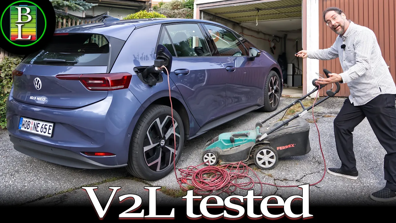 Testing Vehicle to Load V2L with the NEW VW ID.3 Neo