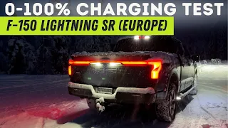 Ford F-150 Lightning Standard Range European Spec 0-100% DC Fast Charging Test!