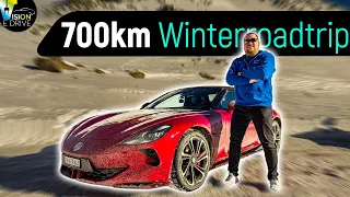 Ist ELEKTRO nun endlich mehr als Öko und Langweilig? 2 Tage MG Cyberster ROADTRIP durch den Winter!