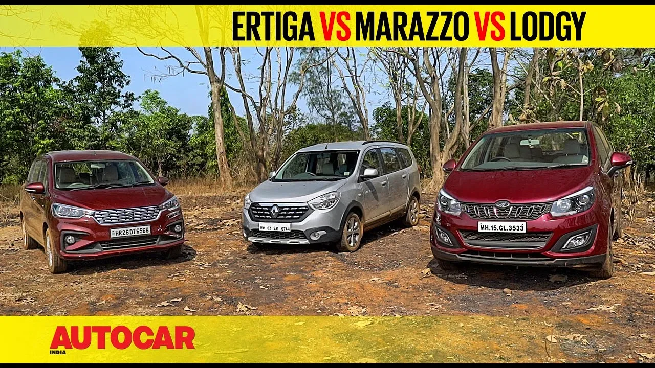 Maruti Ertiga vs Mahindra Marazzo vs Renault Lodgy | Comparison Review | Autocar India