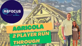 City Boy Vs. Country Girl: Who is the Better Farmer? Agricola 2 Player Run Through.
