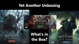 Unboxing Three The Witcher - Old World Expansions: Adventure Pack, Monster Trail & The Wild hunt