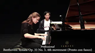 Professional vs Beginner Pianist