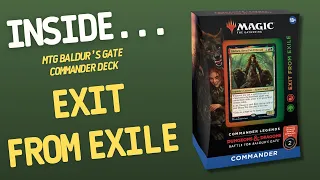 Magic The Gathering Battle for Baldur’s Gate Exit From Exile Commander Deck | Inside #690