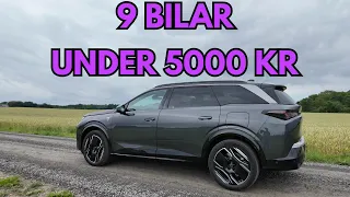 Privatleasing i april 2026 - 9 elbilar under 5000 kr/månad