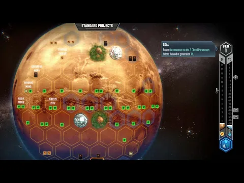 DGA Plays Digital Board Games: Terraforming Mars - Solo Challenge w/ Phobolog Corp.
