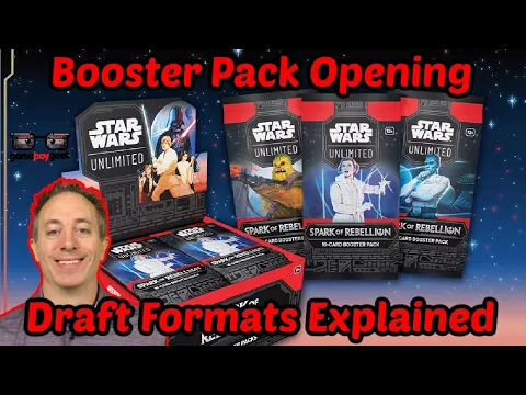 Star Wars Unlimited Booster Pack Opening & Draft Formats Explained!