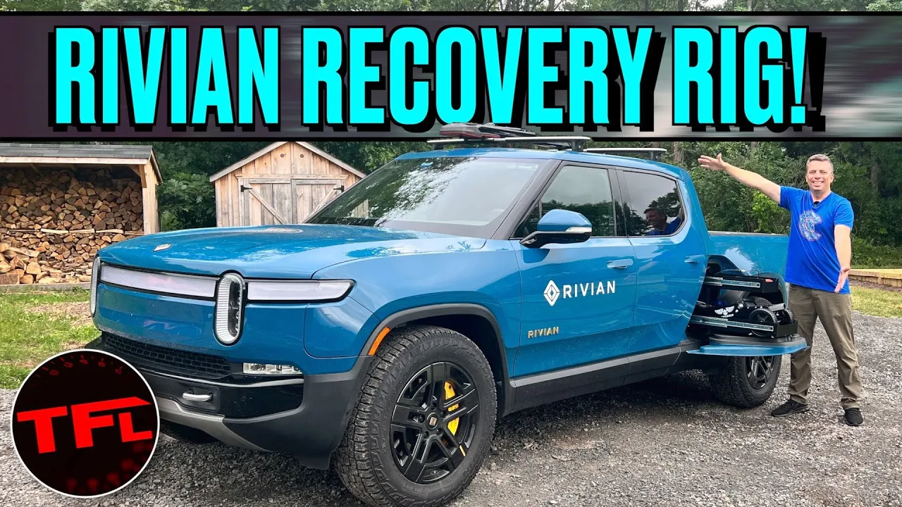 This Special Rivian R1T Rescue & Recovery Rig Has Some Very Cool Custom Factory Mods!