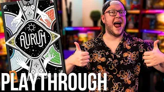 Dont Follow Suit Trick Taking! Aurum Board Game Playthrough!