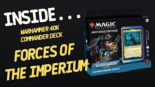 Warhammer 40K Commander Deck: Forces of the Imperium Magic: The Gathering | Inside #79