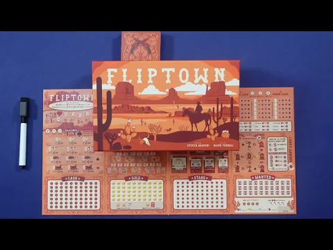 Vorm plays (and explains) Fliptown / A Wild West Flip and Write Adventure / Solitaire Standard Game