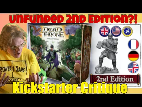 Dead Throne Second Edition - Kickstarter Critique Review