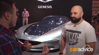 2018 Genesis Essentia Concept Sasha Selipanov interview - 2018 New York motor show