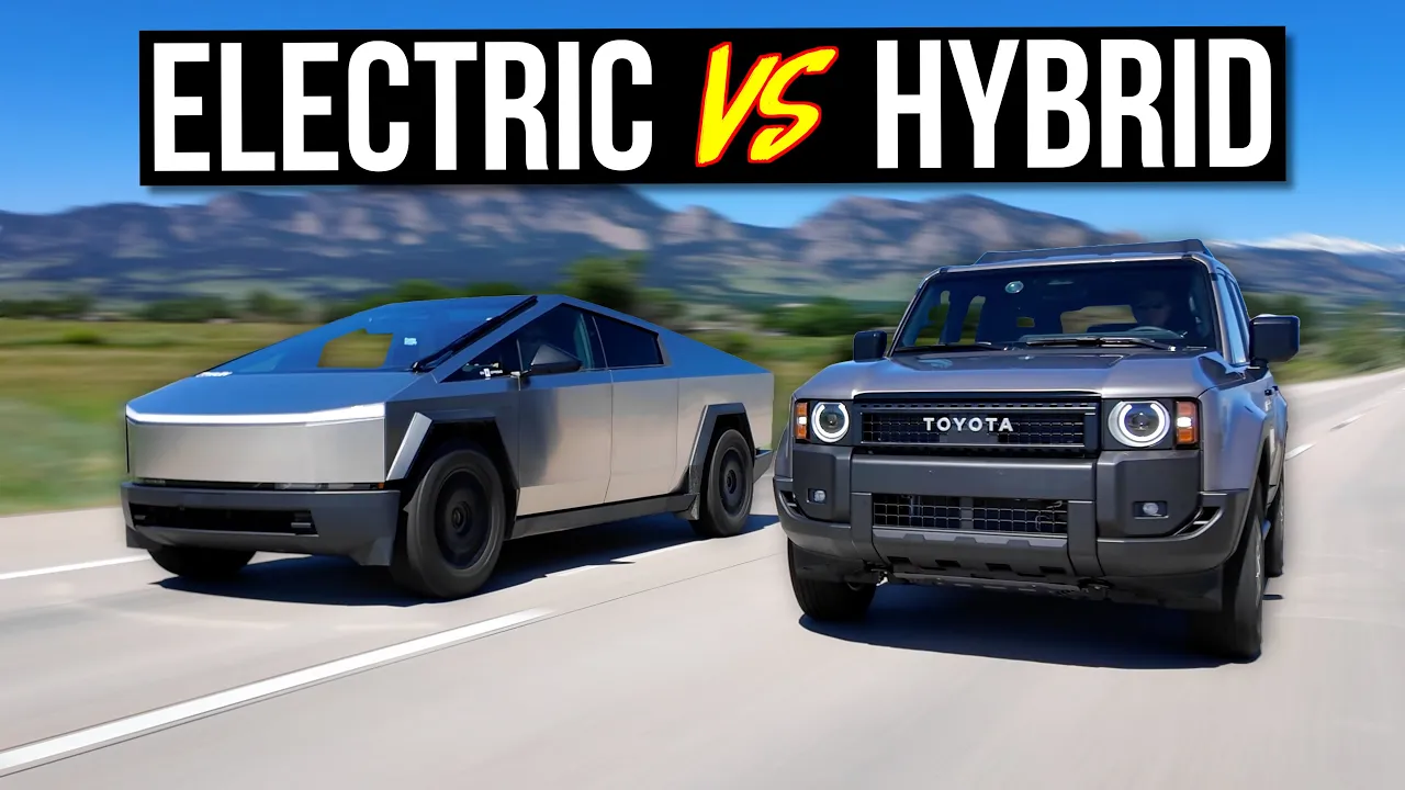 What's Cheaper to Drive: EV Cybertruck or Hybrid Toyota Land Cruiser?