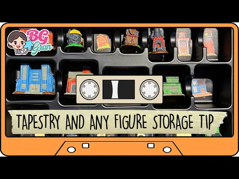 BOARD GAME FIGURE STORAGE TIP! TAPESTRY AS EXAMPLE - Always know where figures go!