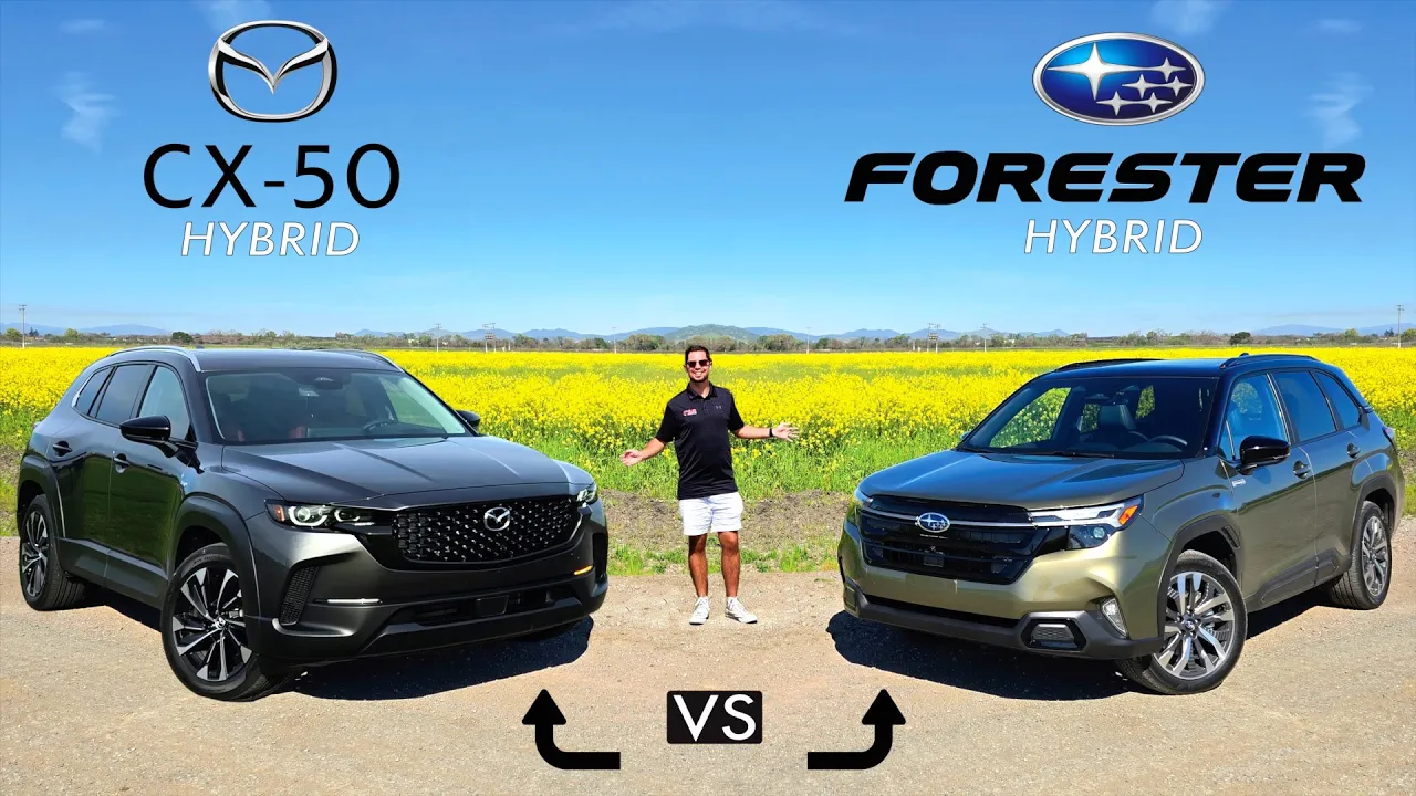 FACEOFF! -- 2025 Subaru Forester Hybrid vs. 2025 Mazda CX-50 Hybrid: Comparison