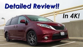 2015 Toyota Sienna Minivan DETAILED Review and Road Test - In 4K