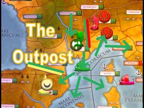 KEY PIVOT IN THE WEST - The Outpost - Rome Total War: The Board Game - Strategy Guide - 7