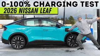 2026 Nissan Leaf Charging Test! 0–100% DC Fast Charging Analysis