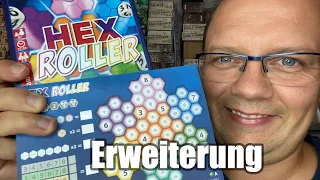 Hex Roller Erweiterung (Frosted Games / Pegasus Spiele) - wird das Roll & Write dadurch noch besser?