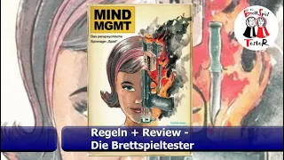 Mind MGMT von Corax Games - Regeln + Review - Brettspiel - Die Brettspieltester