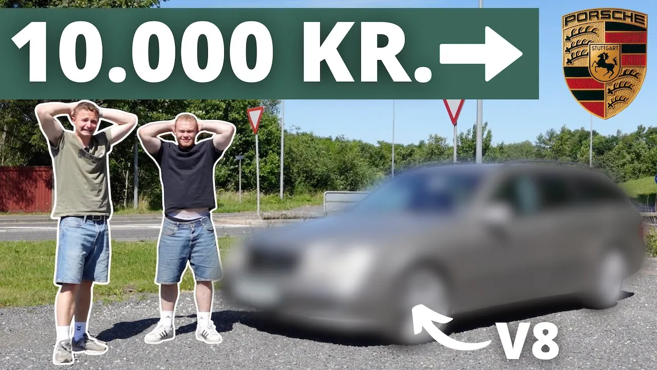 Vi køber V8 Mercedes til 56.000 kroner...! Fra 10.000 Kr. til Porsche #5