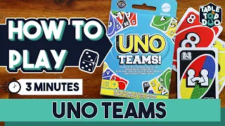 How To Play Uno Teams Super Fast!