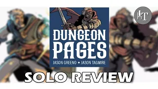 Dungeon Pages Board Game - Solo Review - A Nostalgic Dungeon and Dice Adventure