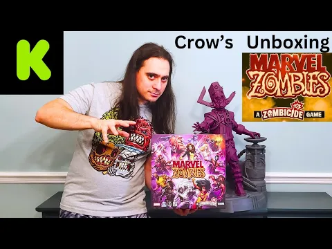 Crow's unboxing Marvel Zombies A Zombicide game Kickstarter full pledge