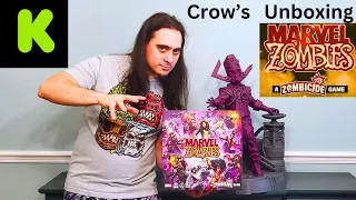 Crow's unboxing Marvel Zombies A Zombicide game Kickstarter full pledge