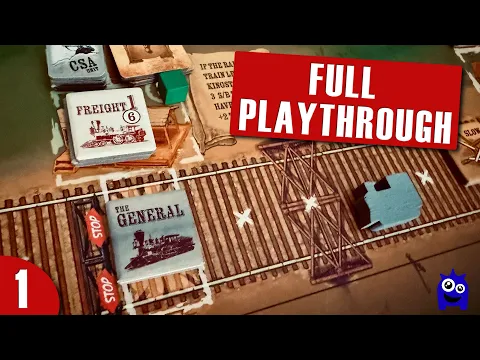 Engine Thieves Playthrough Part 1 | US Civil War Board Wargame | Train Game | Compass Games