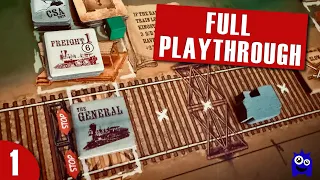 Engine Thieves Playthrough Part 1 | US Civil War Board Wargame | Train Game | Compass Games