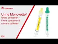 Urine Monovette® -10 ml - yellow cap - (LxØ): 102 x 15 mm - 64 pieces video