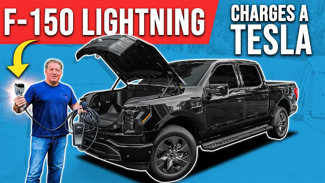 How To Use a Ford F-150 Lightning To Charge A Tesla (Or Any EV)