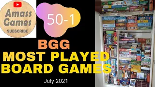 Top 50 most played board games July 2021 * AmassGames *