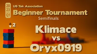 Klimace vs Oryx0919 - 2023 Q1 Beginner Tak Tournament Semifinals - Game 2 - Live Commentary