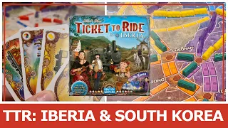 Ticket to Ride Map Collection 8 Iberia & South Korea Review
