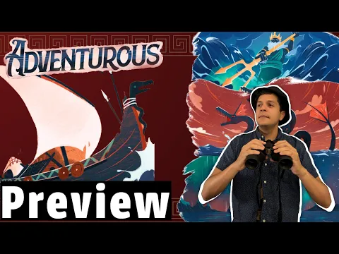 Playing an 18 card Greek Epic | Adventurous Preview & Solo Playthrough