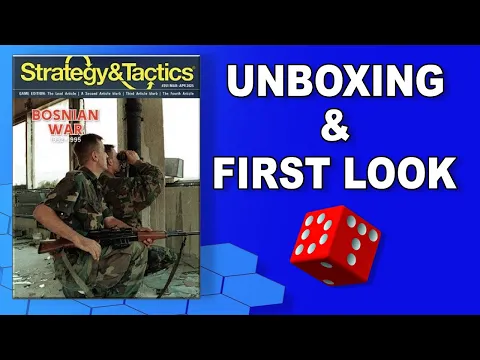 Bosnian War: 1992-1995 | WARGAME War Board Game UNPACKING & FIRST LOOK