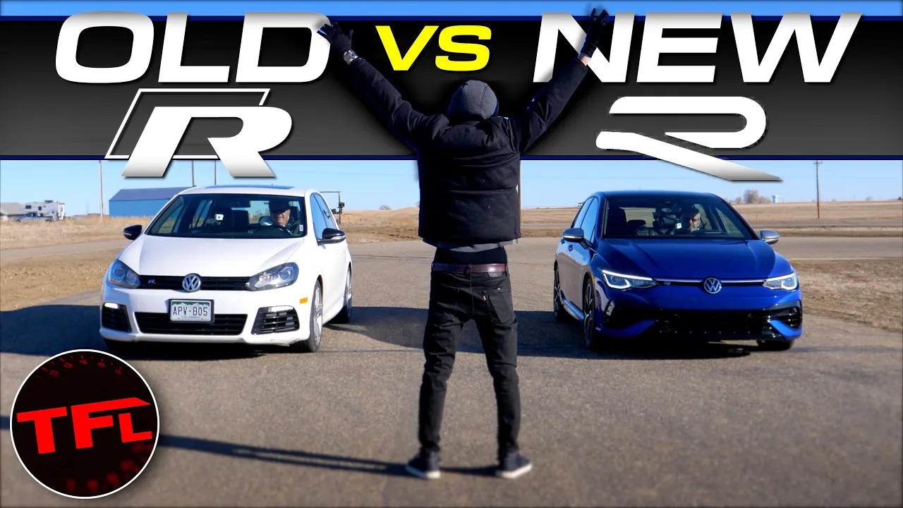 Old vs New - Is The New 2022 Golf R as Fast As The Old One? I Drag Race & Lap Them to Find Out!