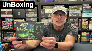 TDG: Tiny Epic Cthulhu: Cult of Chaos unboxing with Ray
