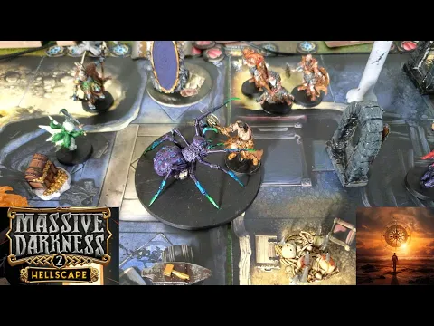 Massive Darkness 2 Playthrough | Scorched Earth Quest | Berserker | Shaman | Solo Play