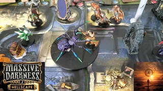 Massive Darkness 2 Playthrough | Scorched Earth Quest | Berserker | Shaman | Solo Play