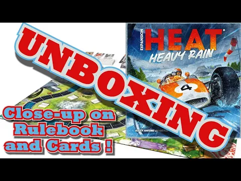 Unboxing - Heat: Heavy Rain [Close-up on Rulebook and Cards]